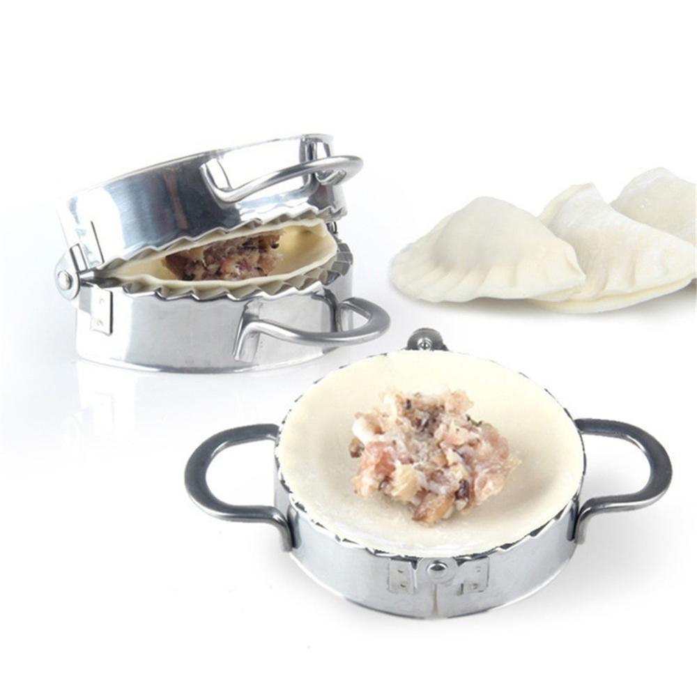 Rostfritt stål kock bakverk verktyg dumpling maker omslag deg jiaozi maker enhet ravioli skärare mögel lätt diy kök gadget