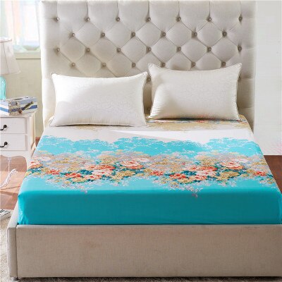 Hoeslaken Microfiber, Geborstelde Afwerking, Rimpel, Vervagen, Vlekbestendig, Een Gemonteerd Bed Sheet4: Licht Groen / 150x200cm