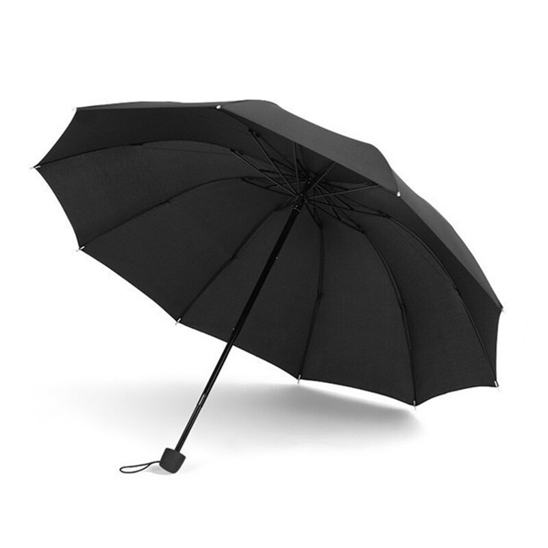 Nuovo Xiaomi Auto Open Close ombrello inverso a LED a emissione di luce ombrello Business automatico a tre ossa a dieci ossa con luce.: Manual-black