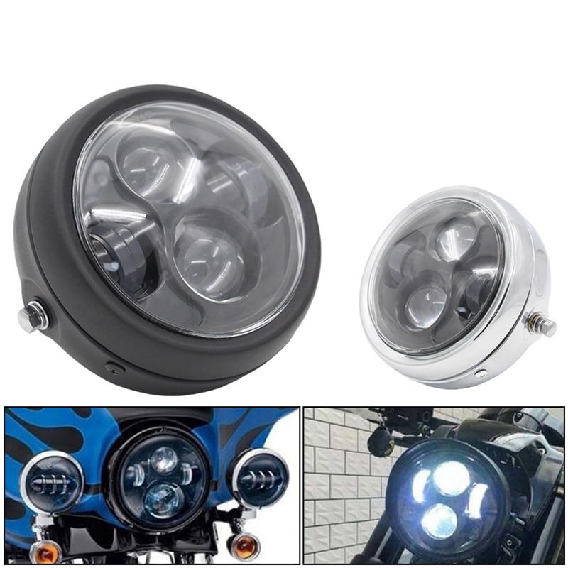 Motorcycle Headlight,Universal Motorcycle Retro Sh... – Grandado