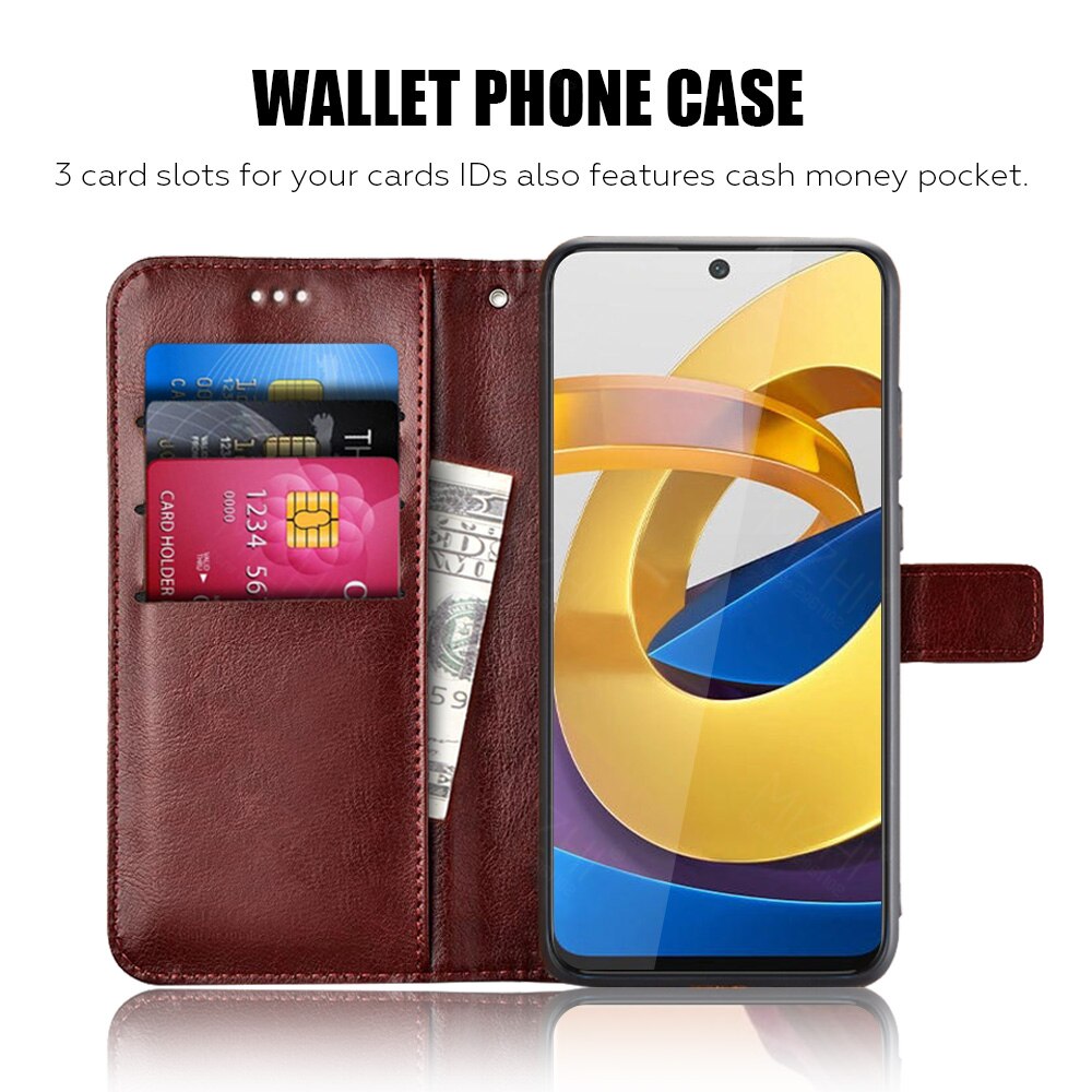 Voor Xiaomi Poco M4 Pro 5G Case Lederen Flip Boek Portemonnee Telefoon Case Voor Pocophone Poxo Poko M4pro Kleine M 4 Pro Cover Coque