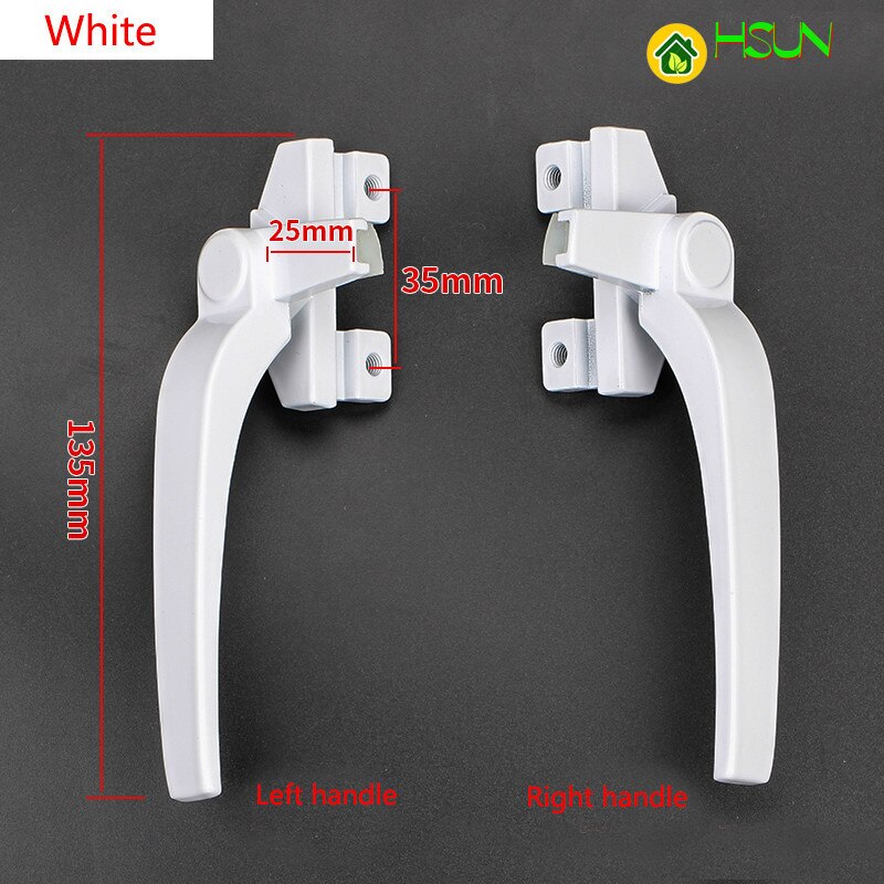 1pc Window Handle Lock Handle sliding window handle Aluminum Alloy window lock anti-theft lock