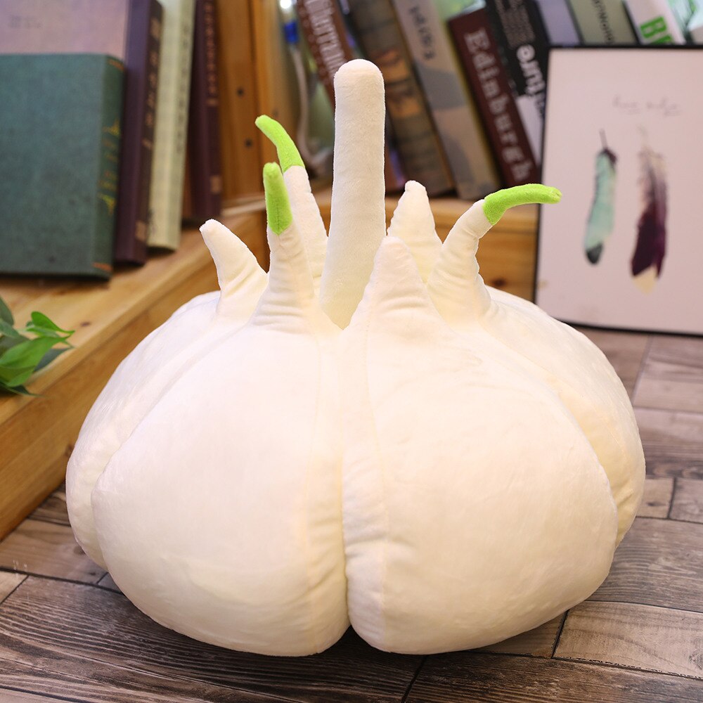 Cute Vegetable Cartoon Pillow Garlic Dude: Default Title