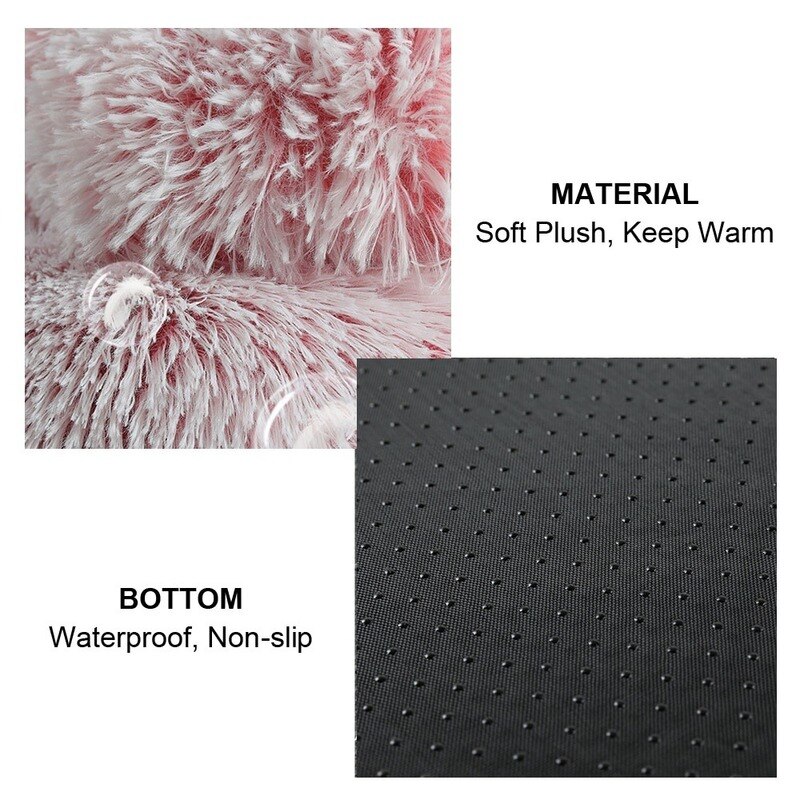 Sac de couchage en peluche pour animaux de compagnie, demi-paquet rond et en velours cristal, lit en peluche pour chat, coussin pour chien, fournitures pour animaux de compagnie