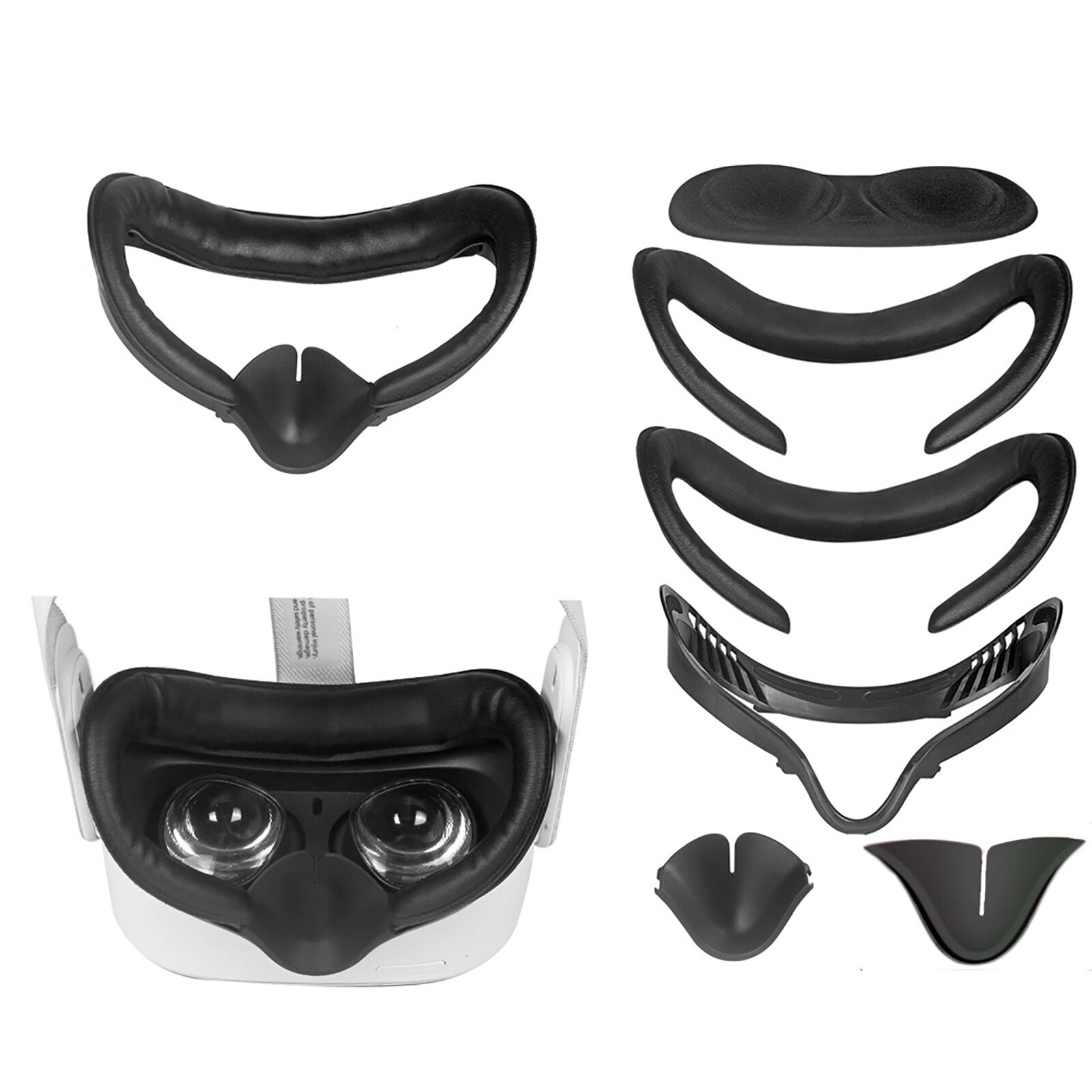 Cable USB tipo C a USB tipo C para Oculus Quest 2, accesorios de enlace, realidad Virtual, gafas VR, auriculares, casco de juego, ocho juegos: Face Cover