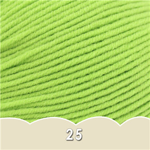 1 bal x 50g DK Baby Wol Garen 4ply Gekamd melk katoen hand breien Haak Garen: 25