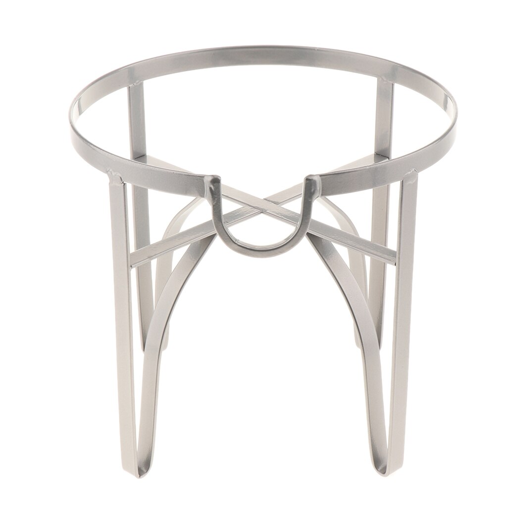 Glass Jar Beverage Dispenser Metal Drink Holder for Party Tea Baskets: Silver M