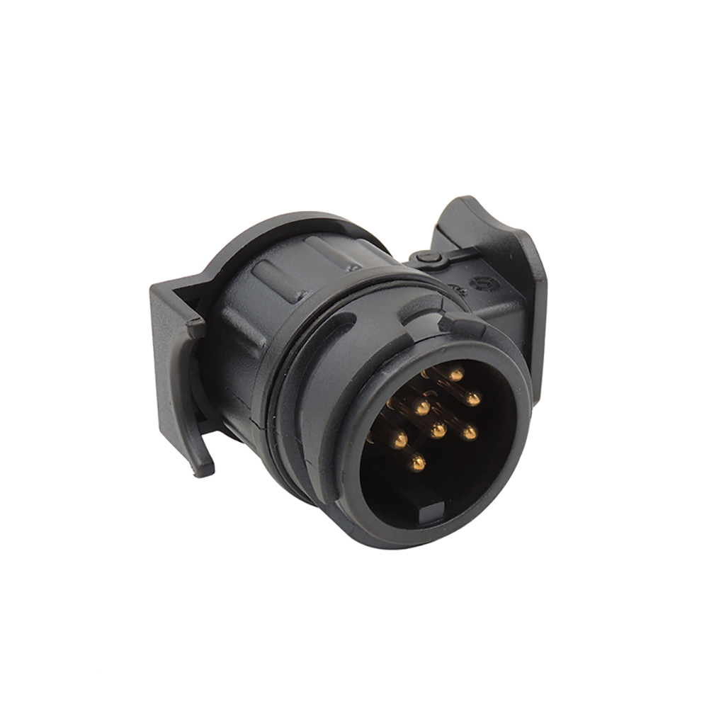 Waterproof 13 to 7 Pin Plug Trailer Truck Electric Adapter Towbar Towing Socket