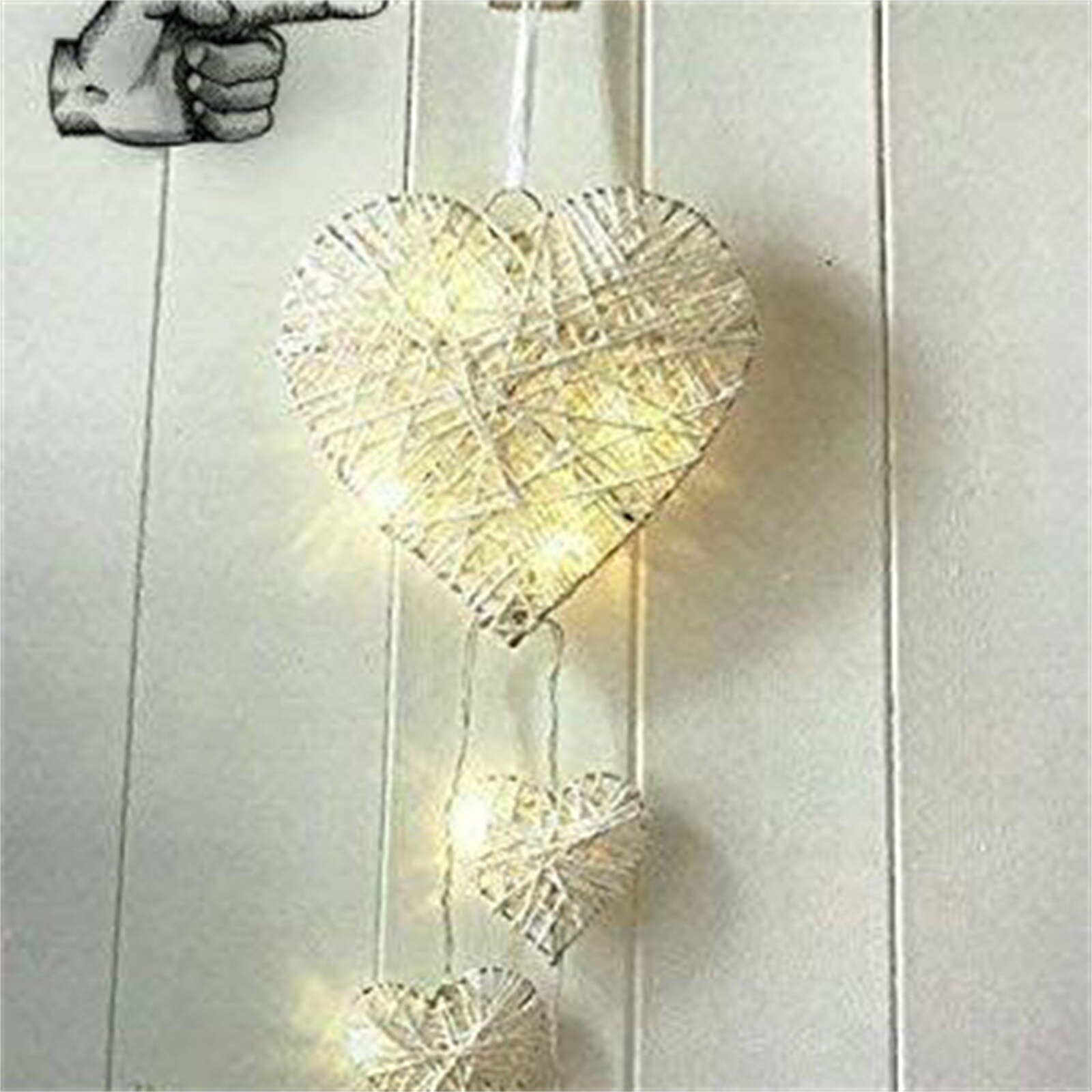 Perzik Hart Decoratie Dreamcatcher Rieten Hartvormige Valentijnsdag Decoratie Voor Vriendin Wandlamp Home Deco