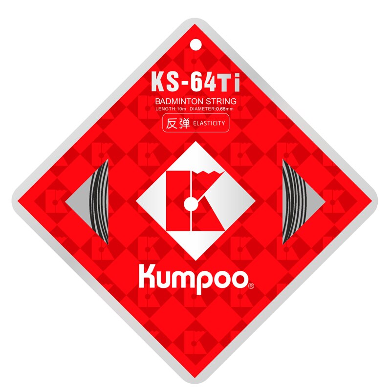 1 stk original kumpoo badmintonstreng  ks676964ti højelasticitet holdbare badmintonstrenge tilfældige farver: Ks -64ti