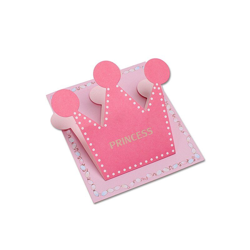 10 stücke Krone Prinzessin Prinz Papier Karte Einladungen Gruß Karte Baby Dusche freundlicher Geburtstag Partei Liefert Hochzeit Dekor: Rosa