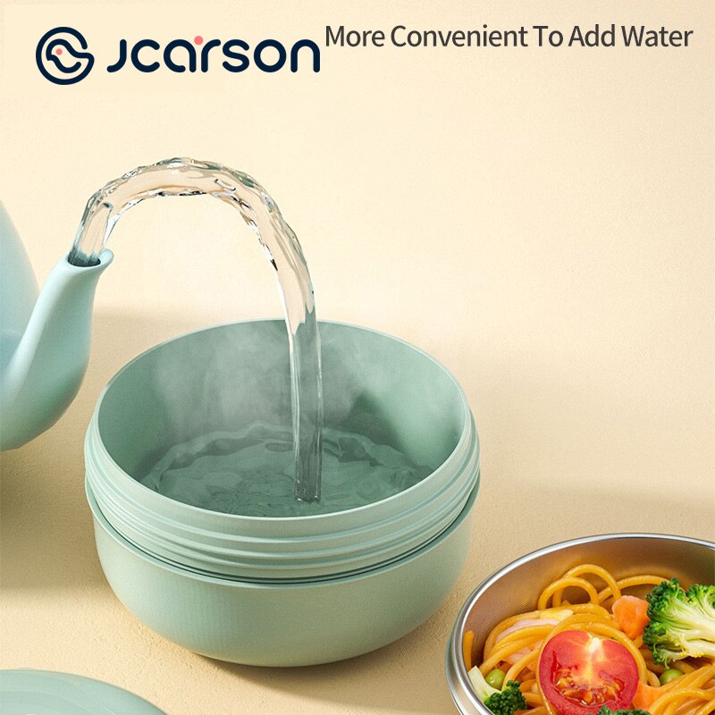 JCARSON – couvercle de bol à ventouse pour bébé, ensembles de vaisselle, plaque d&#39;aspiration, plats grille d&#39;injection d&#39;eau, cuillère fourchette en acier inoxydable