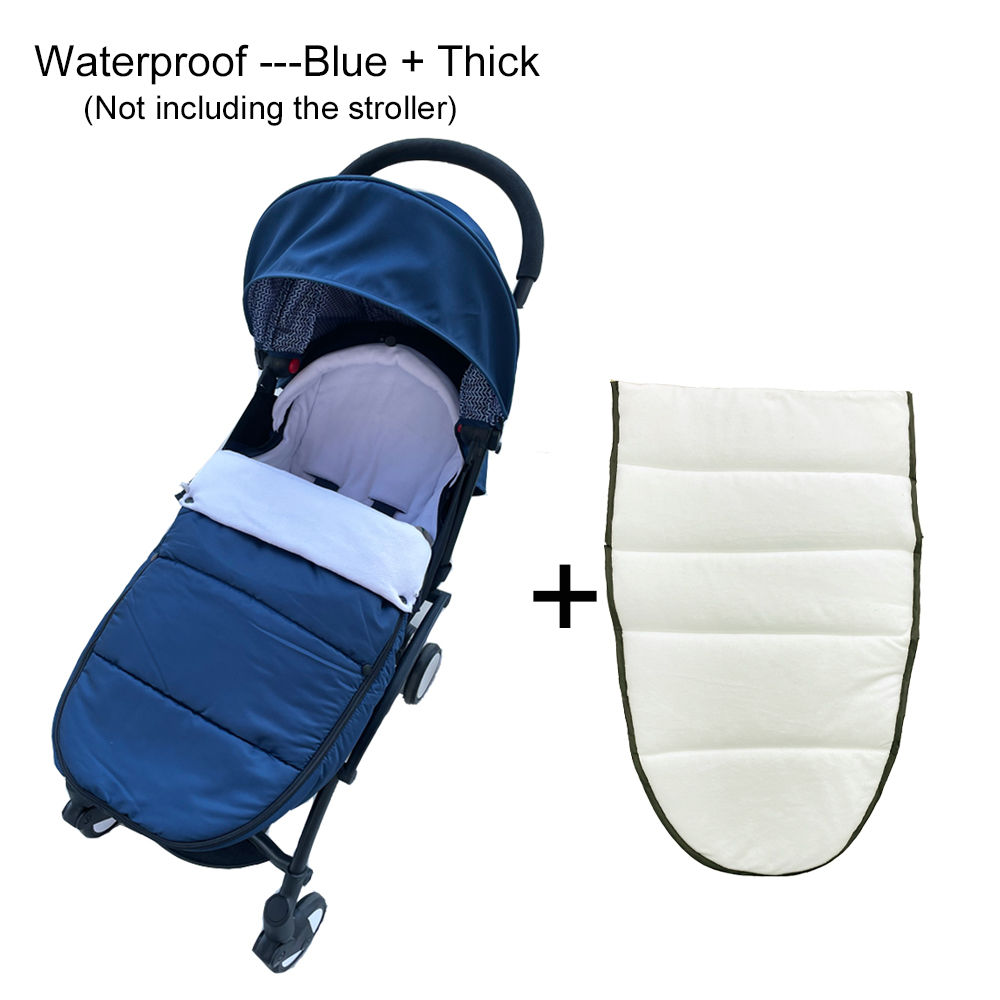 Universele kinderwagens Voetenzak, kinderwagenaccessoire Compatibel met Babyzen YOYO, YOYO2 en YOYO3 kinderwagens - Zachte voering en stof: WHITE