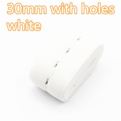 DIY Nähzubehör 15mm 20mm 25mm 30mm Knopfloch Gummiband Weiß Schwarz Knopfloch Hosen Taille verstellbar 1/5 Meter: Antike Silber / 15mm