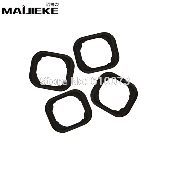 30 STKS MAIJIEKE Reparatie Home Knop Rubber Pakking Spacer Houder met lijm Voor iPhone 5 S 5C 5 6 6 s plus Rubber Seal