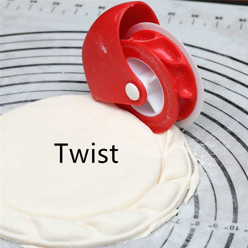 Aomily 2 stilar twist wave rullande stift fondant band cutter embosser set intryck kavel bakverk roller prägling bakning: Vrida