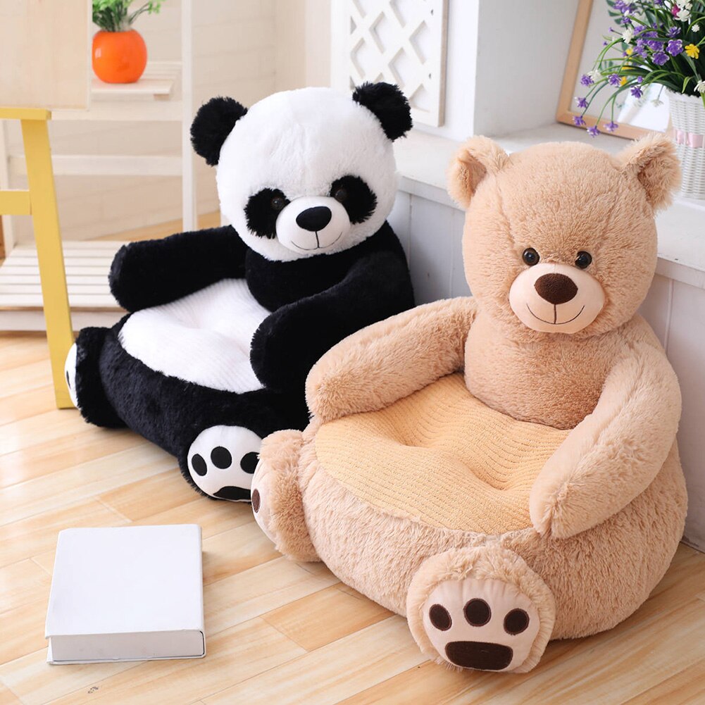 Newborn Baby Sofa Cover Cute Animals Learning to Sit Kids Seat Cover Seat Support without Filler Infants Feed Chair Skin Cover