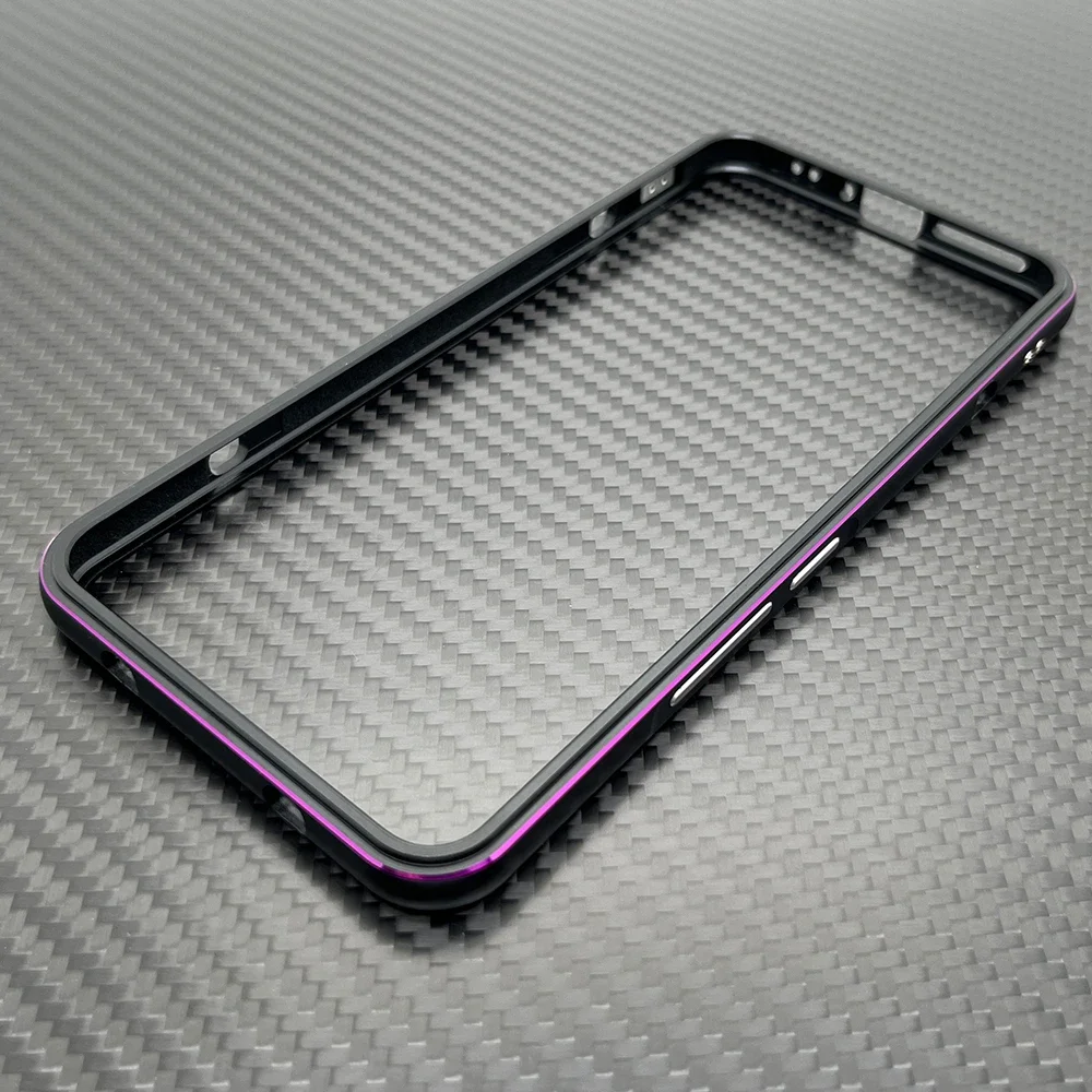 Parachoques de Metal ligero para Xiaomi 15 Pro marco de aluminio fino Mi 14 Funda antiarañazos Coque + Funda protectora de lente de cámara: Vinilo / Morado