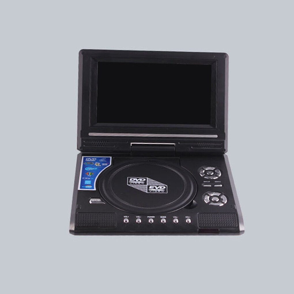 Portable DVD Player 270 Degree Rotation Screen HD Video Player Travel Mini DVD Playing Device US/UK/EU/AU Plug