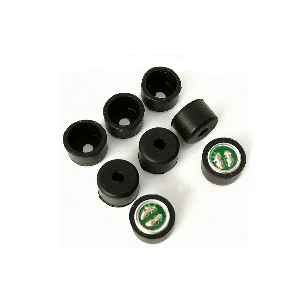 Taidacent 100 Uds 4015 cubierta de polvo para micrófono, funda de goma de silicona para micrófono, cubierta para micrófono, carcasa para receptor de micrófono, cubierta de micrófono condensador