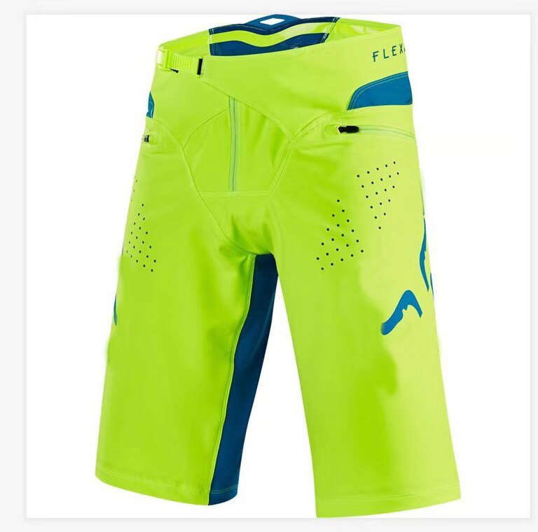Sart ræv grå gul mtb  mx 360 flexair dh herreshorts mtb dirt bike motorcykel downhill mx sports racing shorts