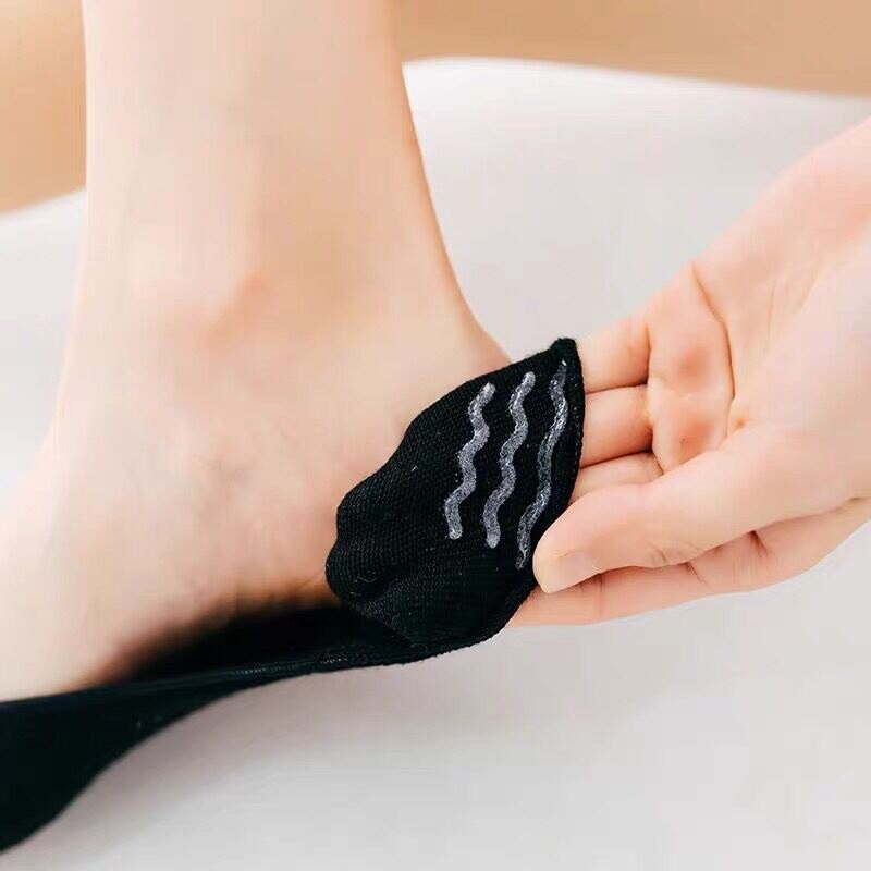 Women Two Toe Socks Summer Breathable Non-Slip Ankle Socks Solid Color Female Cotton Low Cut Boat Socks