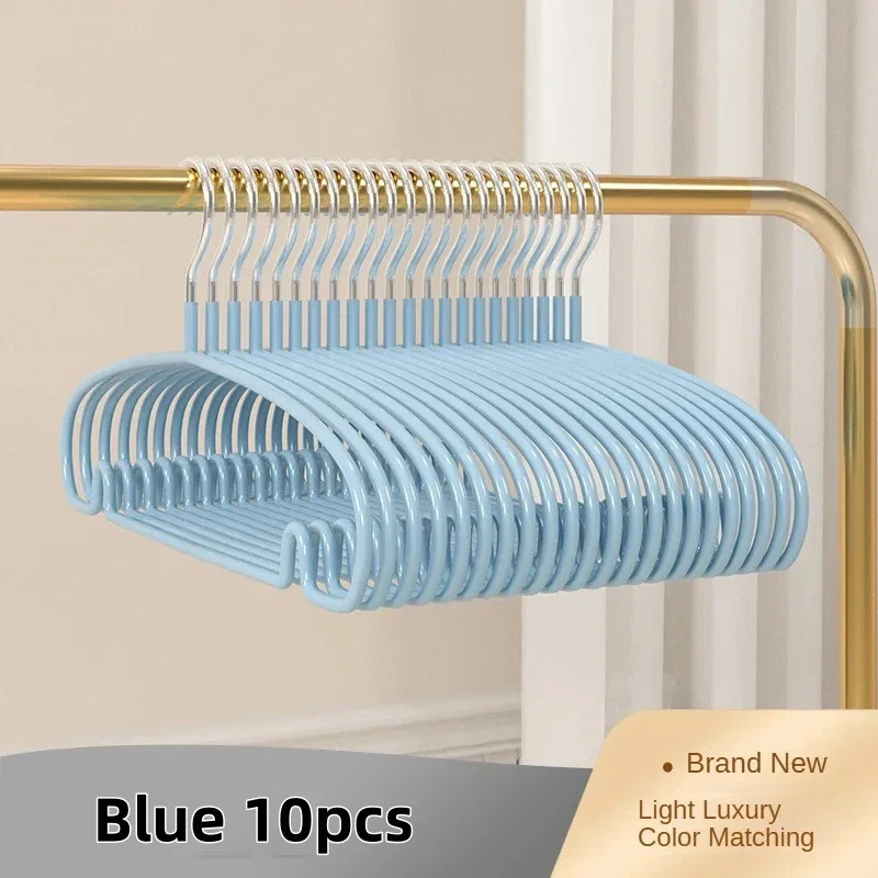 Cintres Ronds Antidérapants pour Vêtements, Gain de Place, pour Manteau, Pull, Vestes et viser: Or