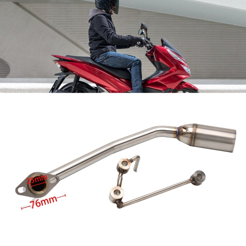 Pcx150 Pcx125 Muffler Exhaust Pipe System Motorcycle Without Muffler Mid Pipe Connect Tube for Honda PCX 125 PCX 150 10-19