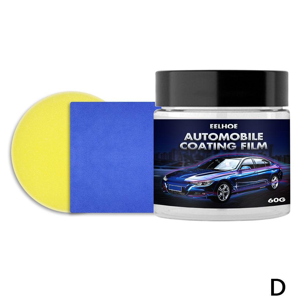 Car Wax Crystal Plating Set Hard Glossy Carnauba Wax Paint Repair And Sponge Tiny With Maintenance Scratch Coating Towel Ca X7V0: D