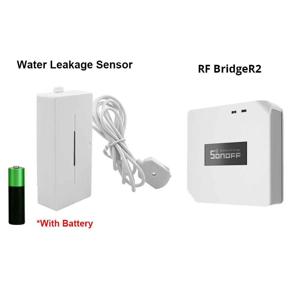 EWelink 433Mhz Wasserstand Leckage Wasser Leck Sensor Detektor Alarm Überlauf Sicherheit arbeitet mit SONOFF RF Brücke Für Clever hause: Sensor und RF Brücke