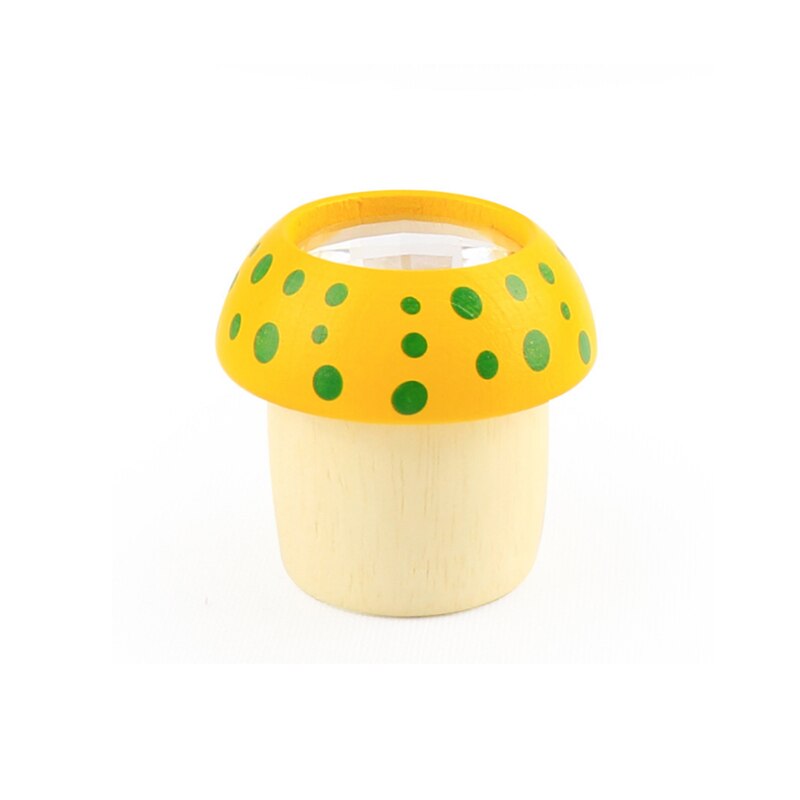 Arcobaleno di Legno Giocattoli mini Caleidoscopio Ape Effetto Occhi Poligono Prisma di Giocattoli per Bambini Carino Magicalal Regali Giocattoli Educativi: giallo