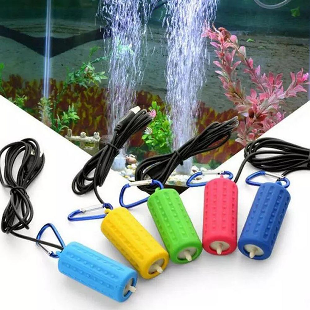 Fish Tank Oxygen Terrarium Compressor Portable Hose Energy USB Check Valve Mute For Home Store Oxygen Air Pump