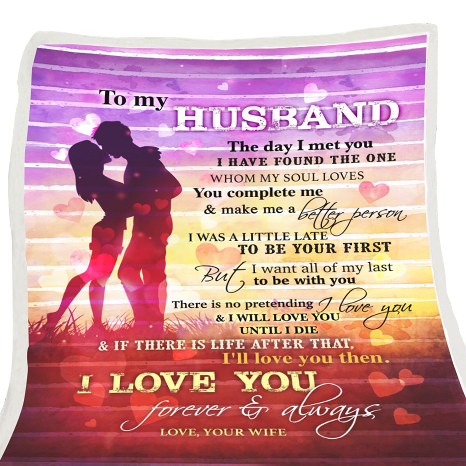 Sleeping Living Room Throw Blanket Envelope Print Winter Bedroom Washable Birthday With Inspirational Message Cozy Warm: D / 130x150cm