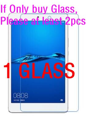 GLIGLE pokrowiec na Tablet do Huawei MediaPad M5 Lite 8 ( JDN2-AL00/JDN2-W09) pokrowiec ochronny na całe ciało + Led + dotykowy długopis: 1 GLASS