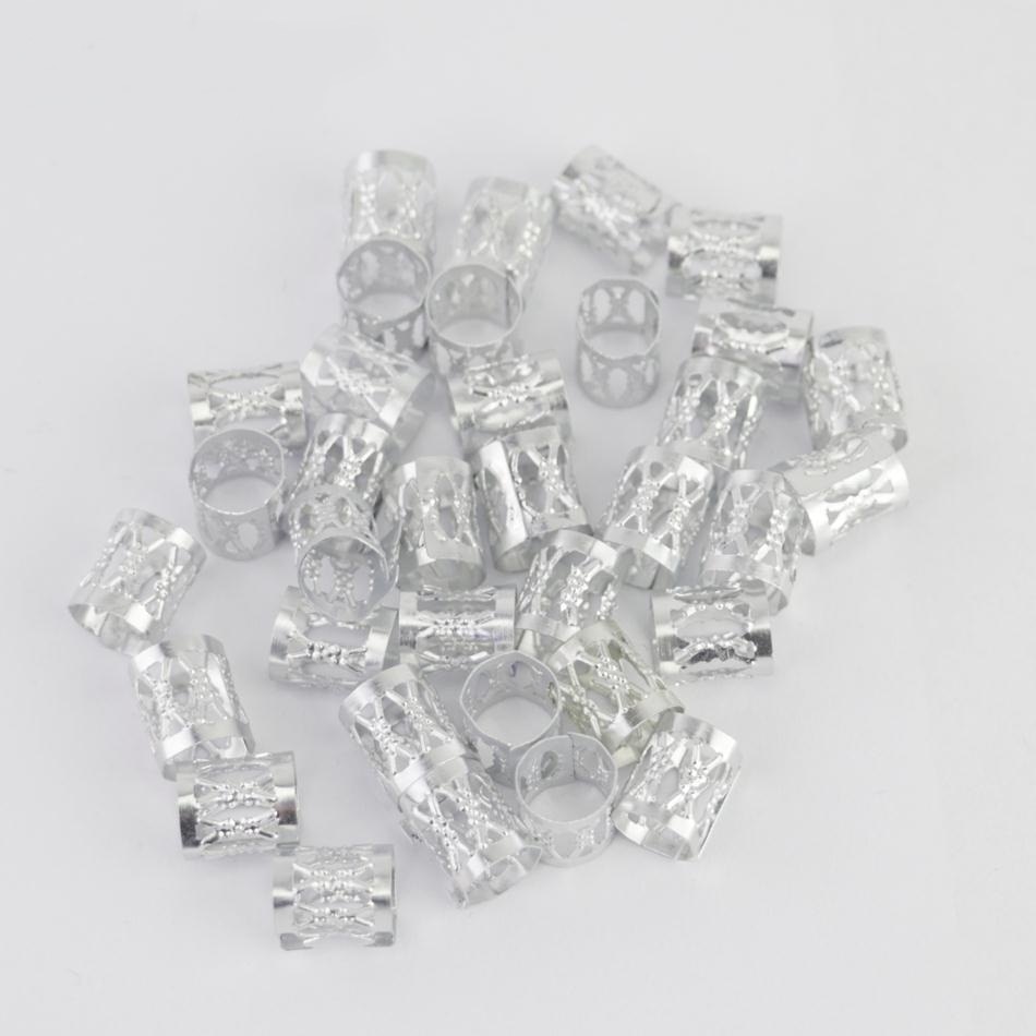 100pcs Blonde Silver Dreadlock Rings For Hair Brai... – Vicedeal