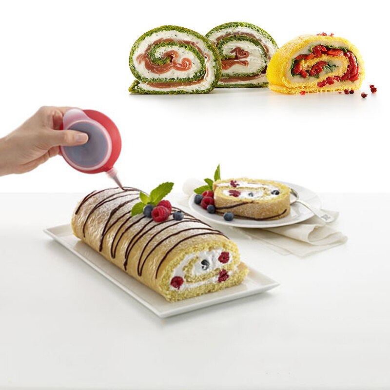 Swiss Roll Mat Macaron Baking Pan Heat Resistant Baking Tray Dough Kneading Mat Kitchen Bakeware Tool