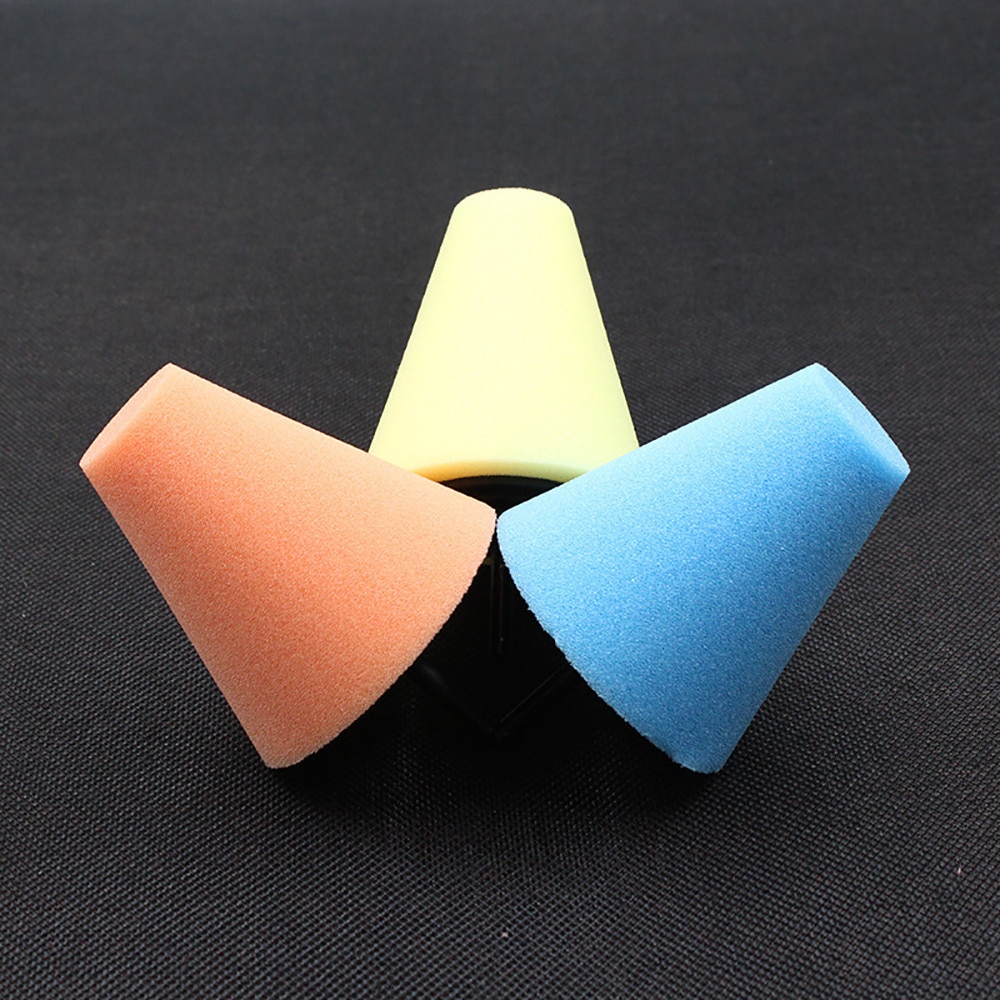 Franchise Wheel Hub Polish Buffing Shank Polishing Sponge Cone Metal Foam Pad 6MM Car maintenance Automobile Cleaning Tool #0624