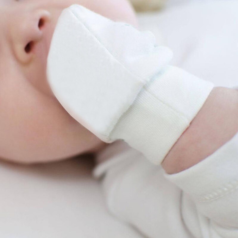 100% cotone guanti antigraffio per bambini guanti per neonati protezione viso guanti per bambini accessori per guanti 0-6 mesi guanti per neonati