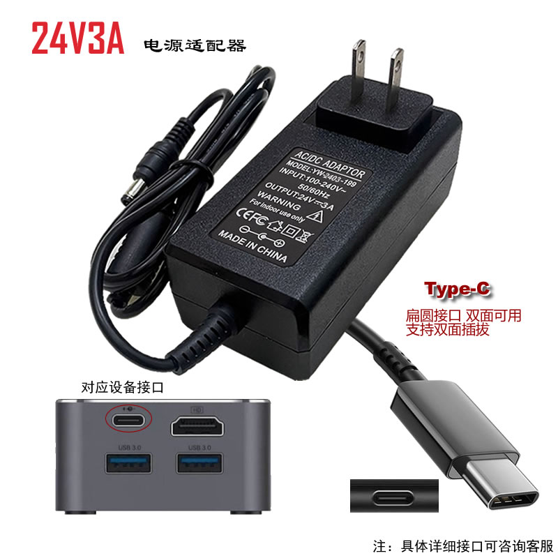 5V 2A 3A 5A 24V 2A 3A 12V 1A 2A 3A 5A 9V 2A 3A 19V 3.42A 65W PD USB C Power Supply Charger Adapter Type C Universal Tablet: Blue / EU
