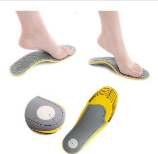 Sport Inlegzolen Voetverzorging 1 Paar 3D Comfortabele Orthopedische Inlegzolen Inserts High Arch Ondersteuning Schoenen Anti Slip Pad Camping Cojines