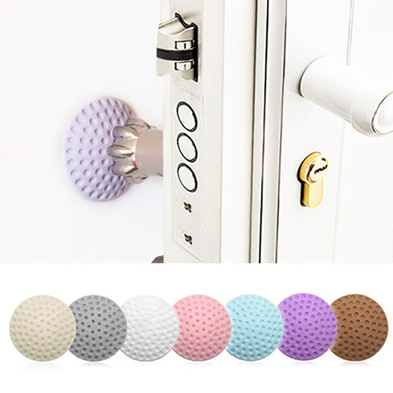 3Pcs Door Stopper Silicon Soft Door Cushion Protection Pad Rubber Silicone Stopper Door Mute Stickers Hardware Bumper Wall Mat