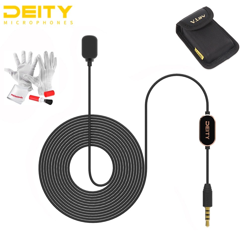 Deity V.Lav Microphone Flat Frequency Response Omnidirectional Condenser Microphone for Smartphont DSLR Recorder