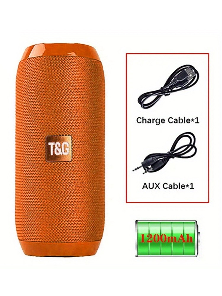 Tg117 bärbara bluetooth-högtalare för utomhusbruk, trådlös bashögtalare, gratis samtal/fm/tf-kort/usb-minne, anslutning för mobiltelefon/surfplatta/tv