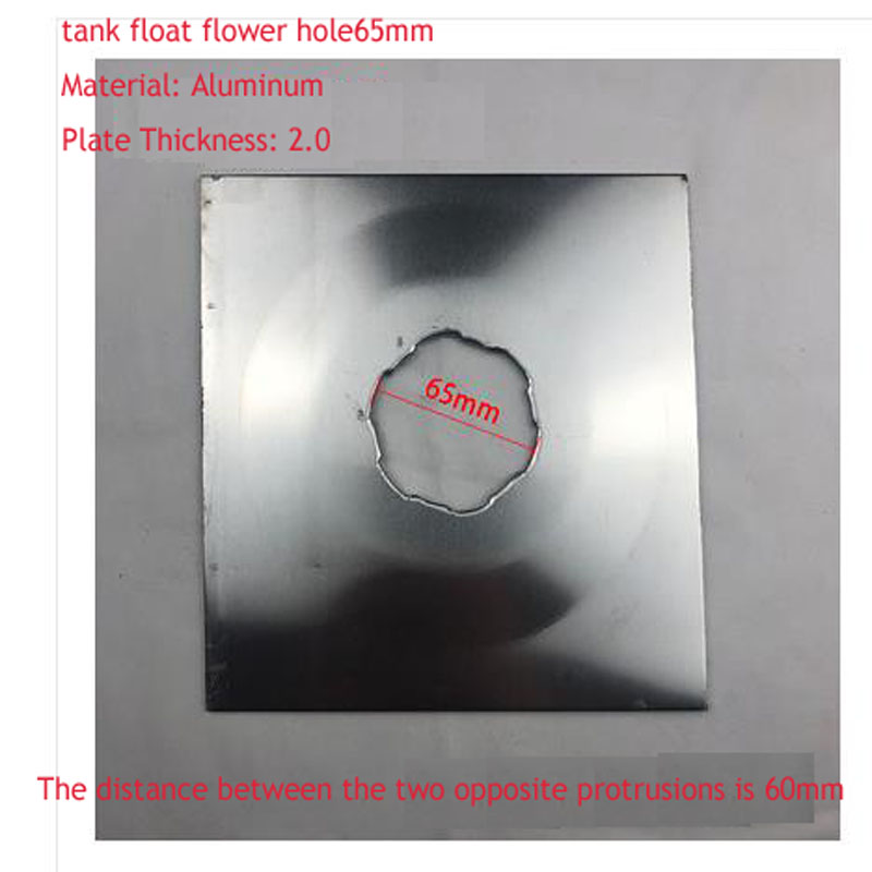 Samochodowe pływak robić zbiornika paliwa kwiat otwór akcesoria aluminiowa płyta tłoczenie części 55/65/70/103mm ciężarówka zmodyfikowane części blokowanie Fu