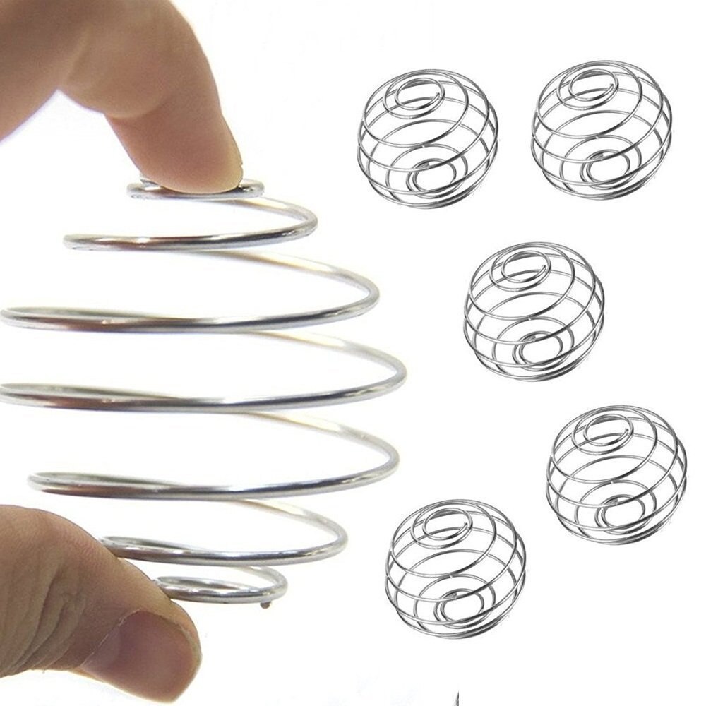 Boule à mélanger Shaker de protéines, fouet à ressort en acier inoxydable, accessoires de cuisine, 1/4 pièces