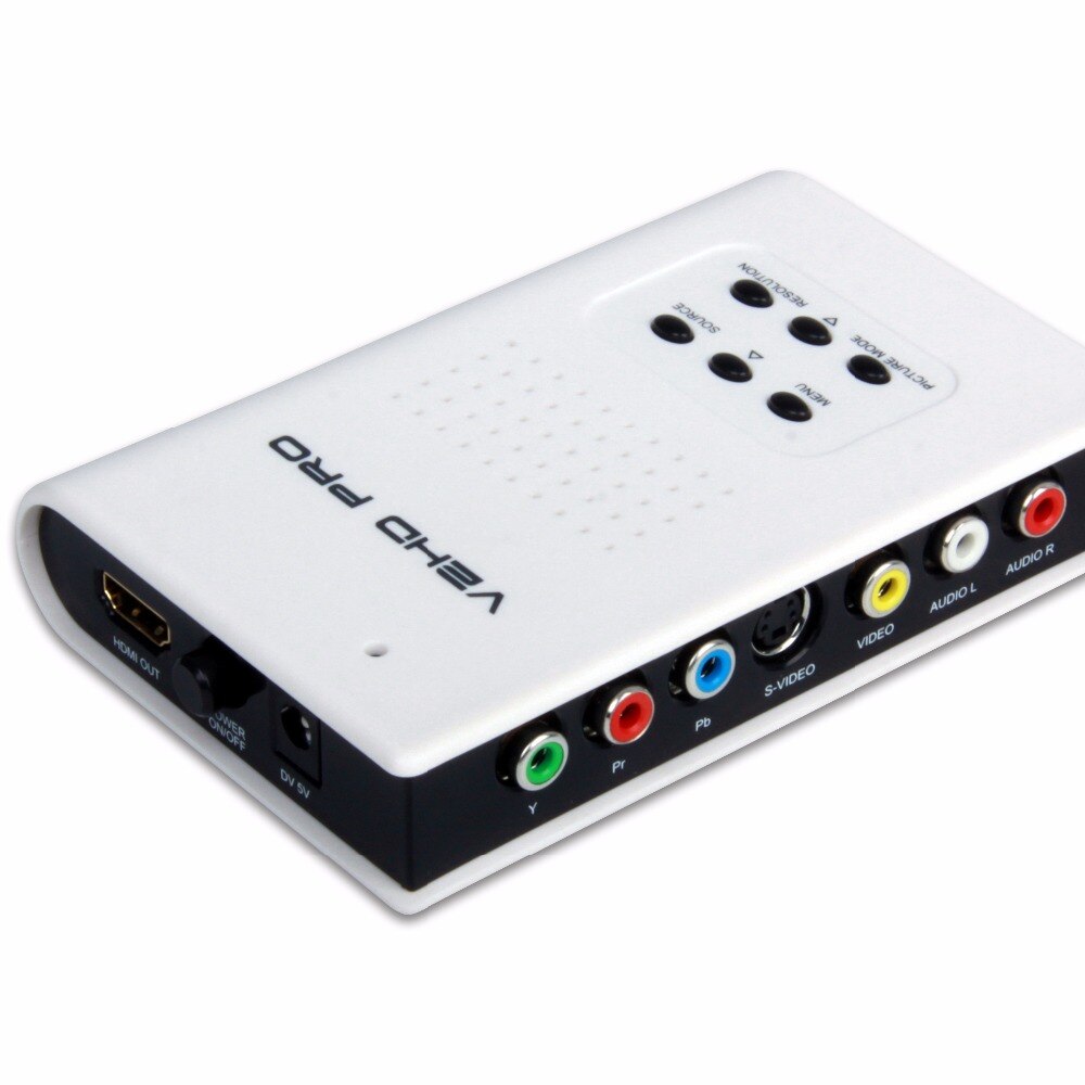 Convertisseur vidéo HDMI AV CVBS YPbPr s-viceo vers HDMI convertisseur upconvertisseur 1080P composant Composite