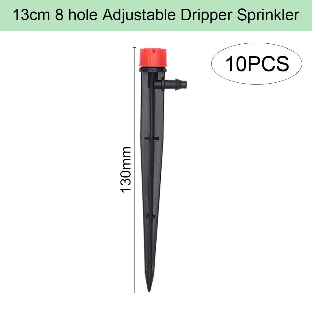 1/4 "schlauch Tropf Bewässerung System 360 Grad Einstellbar 8 See Sprinkler Bausatz Garten Bewässerung Einsetzen Boden Mikro fließen Tropf: Schokolade
