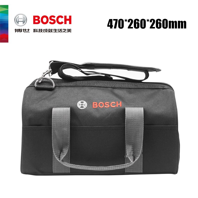 Bosch verktøysett reparasjonsverktøysett, kompatibelt med 18v håndvesker for elverktøy, original veske fra bag med verktøykasse: 340 x 240 x 200mm