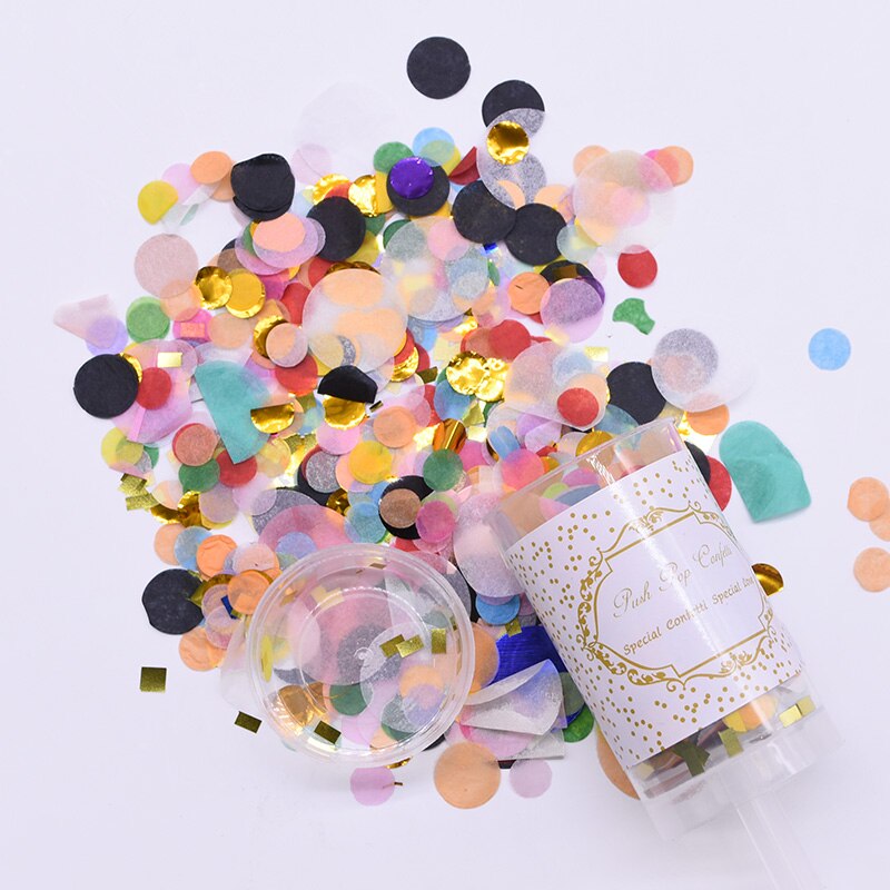 1Pc Blauw/Roze Geslacht Onthullen Party Decoratie Push Pop Confetti Poppers Kanonnen Het Een Jongen Meisje Baby onthullen Feestartikelen: B13