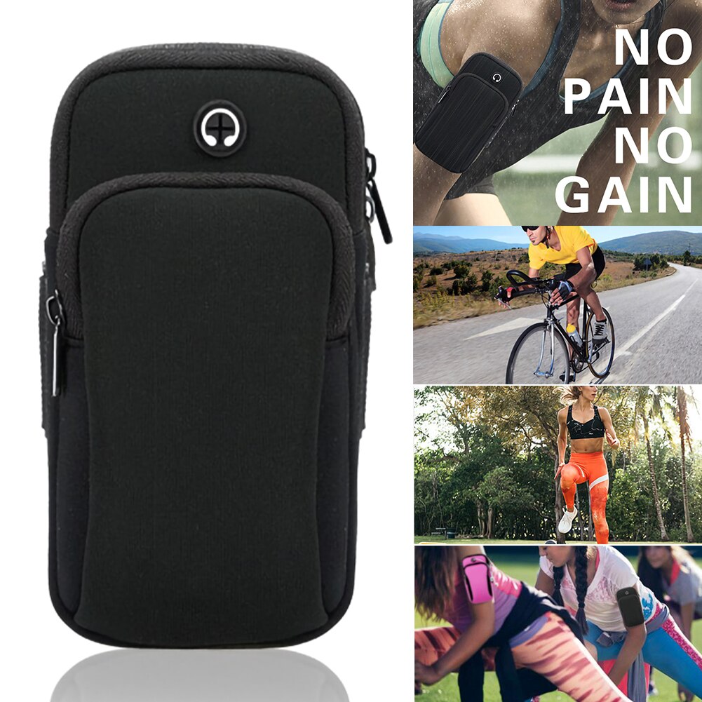 Universal 4-6 '' vandtæt sport armbånd taske løbende jogging gym armbånd mobiltelefon taske cover cover til iphone samsung